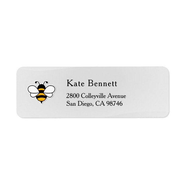 Honey Business  Return Address Label (Vorne)
