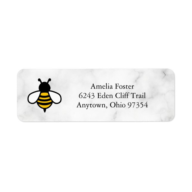 Honey Business Return Address Label (Vorne)