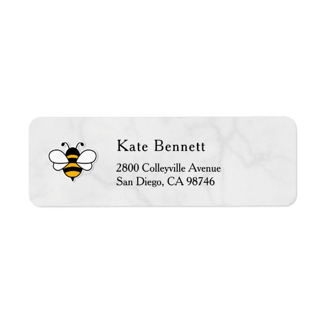 Honey Business  Return Address Label (Vorne)