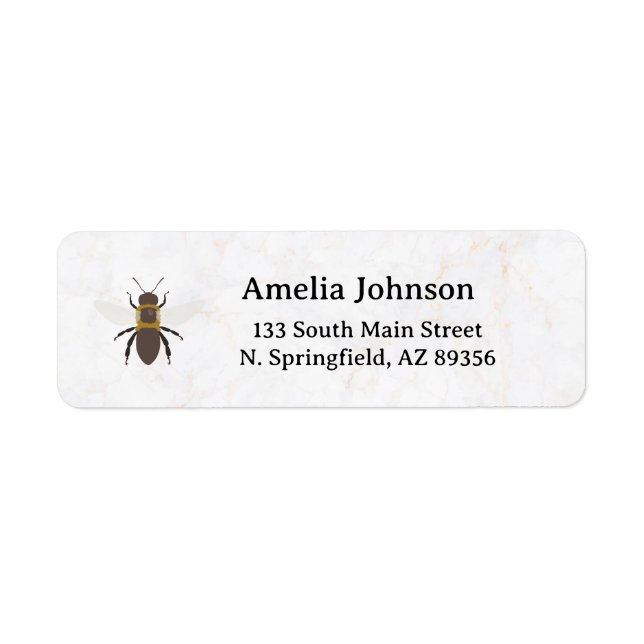 Honey Business  Return Address Label (Vorne)