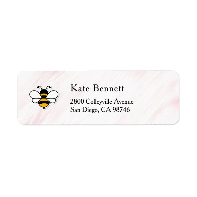 Honey Business  Return Address Label (Vorne)