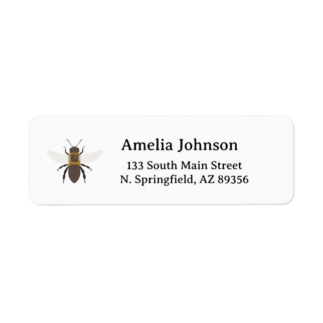 Honey Business  Return Address Label (Vorne)