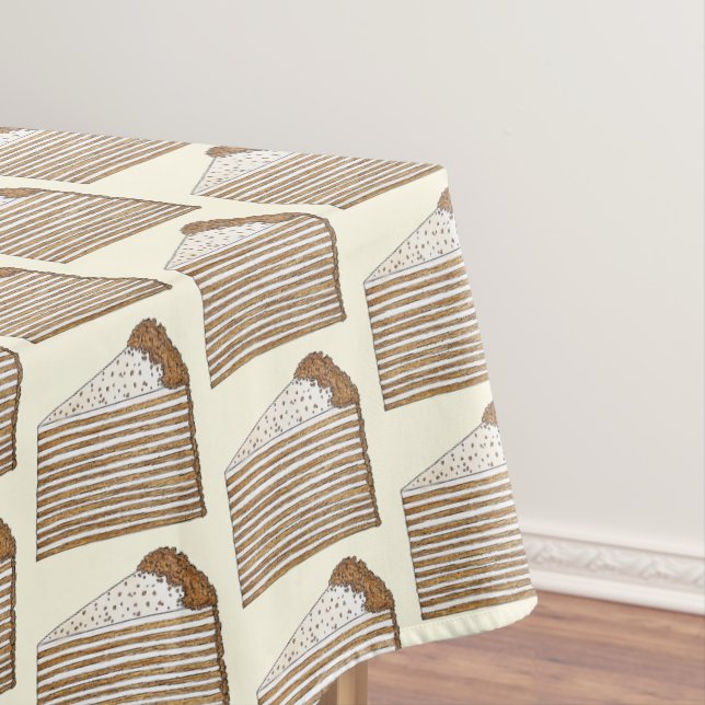 Honey Cake Russisch ukrainisches Dessert Bake Sale Tischdecke (Beispiel)