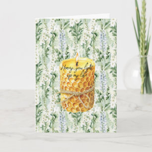 Honey Candle Erleuchte mein Leben Karte