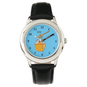 Honey Cartoon Illustration Armbanduhr