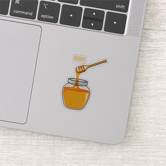 Honey Cartoon Illustration Aufkleber (Ausschnitt)