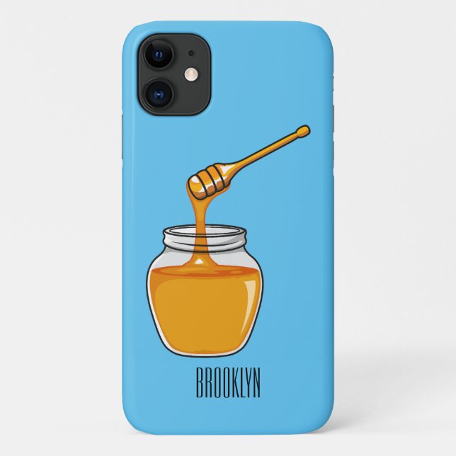 Honey Cartoon Illustration Case-Mate iPhone Hülle (Rückseite)