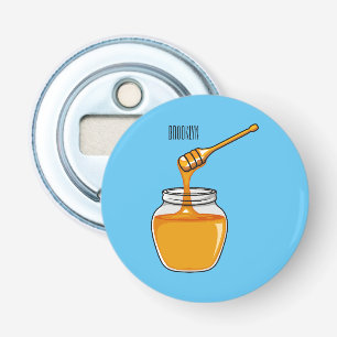 Honey Cartoon Illustration Flaschenöffner