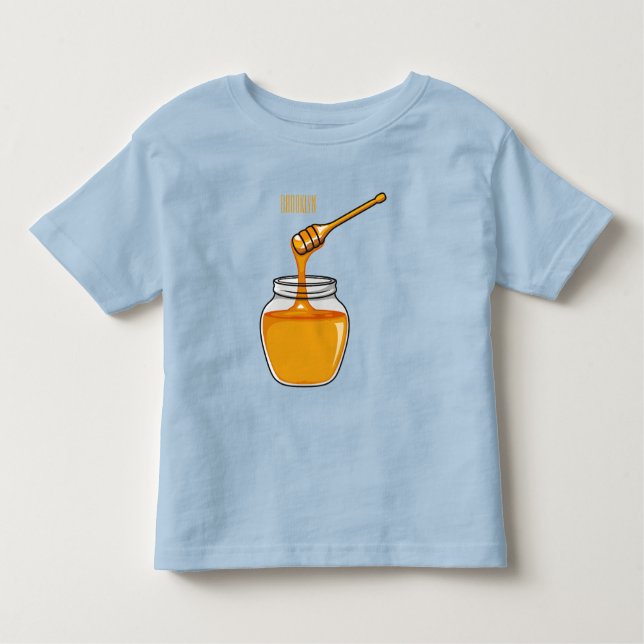 Honey Cartoon Illustration Kleinkind T-shirt (Vorderseite)