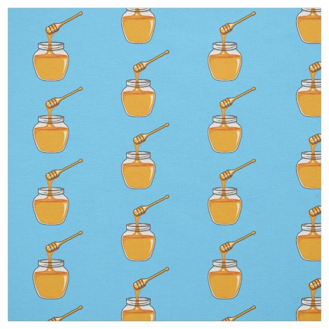 Honey Cartoon Illustration Stoff (Muster)