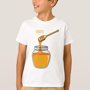 Honey Cartoon Illustration T-Shirt