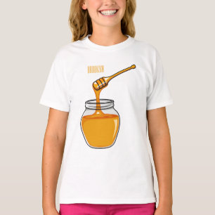 Honey Cartoon Illustration T-Shirt