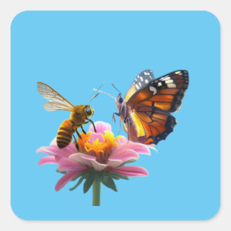Honey Chat Quadratischer Aufkleber