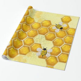 Honey Comb 3D Whimsey Geschenkpapier