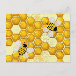 Honey Comb 3D Whimsey Postkarte