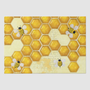Honey Comb 3D Whimsey Seidenpapier