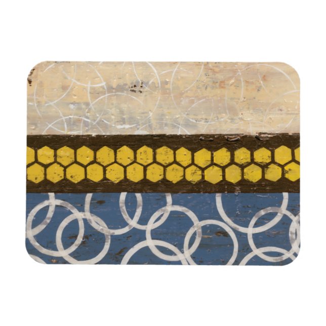 Honey Comb Abstrakt I Magnet (Horizontal)