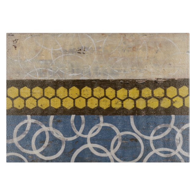 Honey Comb Abstrakt I Schneidebrett (Vorderseite)