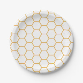 Honey Comb Paper Plate Pappteller
