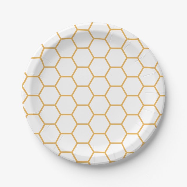 Honey Comb Paper Plate Pappteller (Vorderseite)