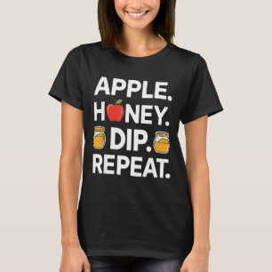 Honey Dip Repeat Lustiges Rosh Hashanah Jüdisches T-Shirt