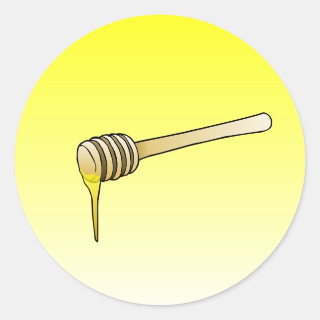 Honey Dipper Classic Round Sticker (Vorderseite)