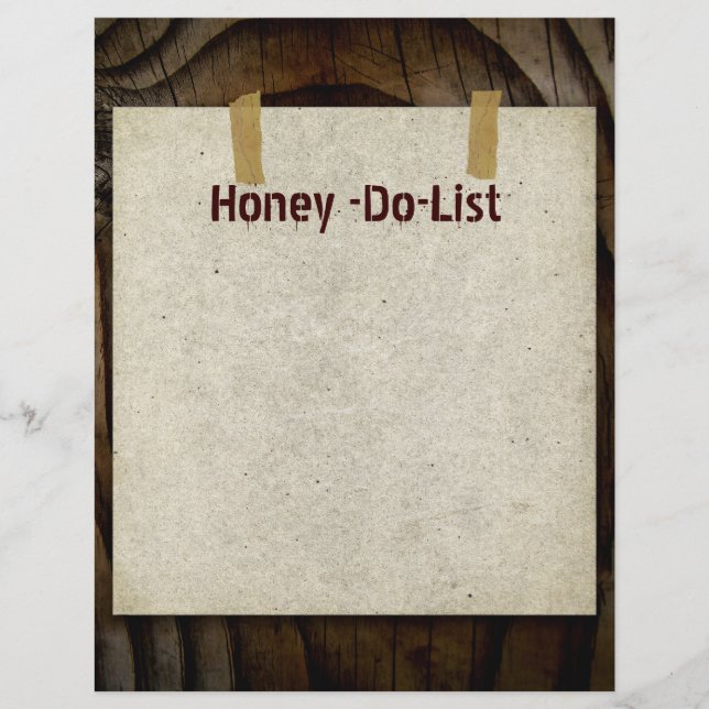 Honey-Do-List-Letterhead-Geschirr (Vorderseite)