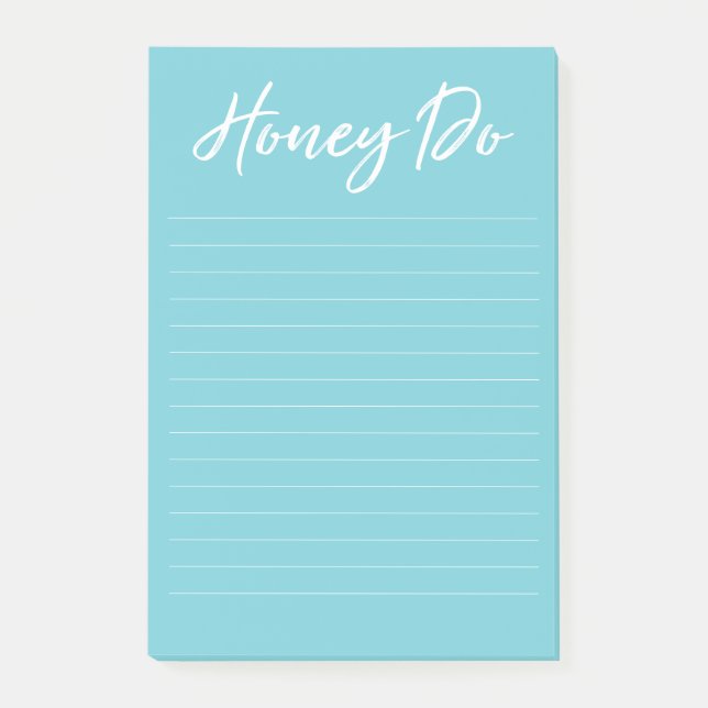 Honey Do List Notepad Post-it Klebezettel (Vorderseite)