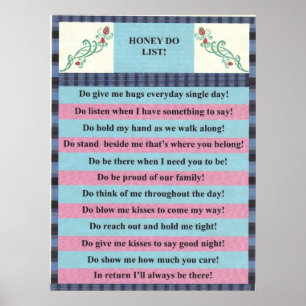 HONEY DO LIST! POSTER