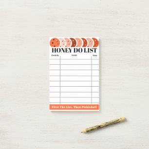 Honey-Do-Liste für Aufgaben & To-Dos Orange Pickle Post-it Klebezettel