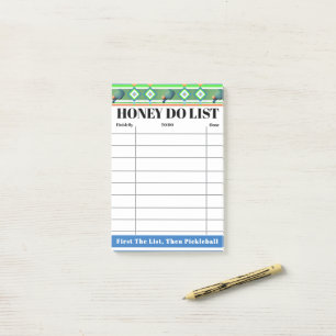 Honey-Do-Liste für Aufgaben & To-Dos Pickleball So Post-it Klebezettel