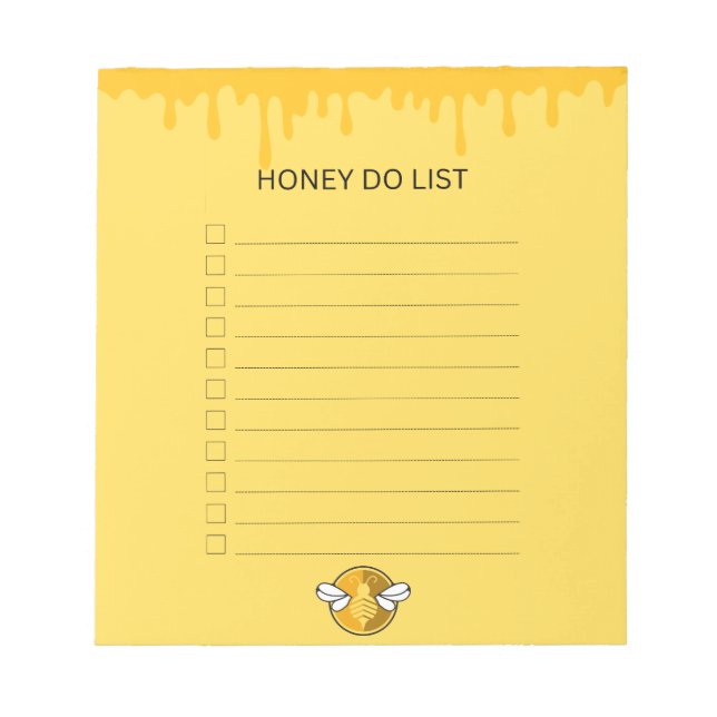 Honey Do Notepad Notizblock (Vorderseite)