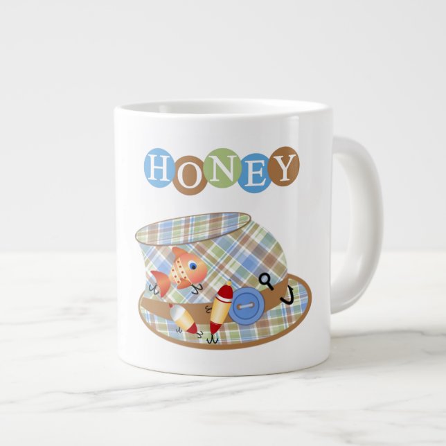 Honey Gift - Jumbo-Tasse (Vorderseite Rechts)