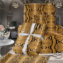 Honey Gold Boa Constrictor Snakeskin Geschenkpapier