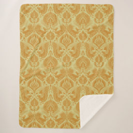 Honey Gold Mittelalterliche Damaskus Sherpa Blanke Sherpadecke