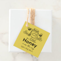 Honey-Handgezeichnetes Glas & Bienen Gelbe Babypar