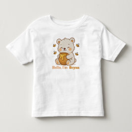 Honey Hug Bär Süße Tierindividuelle Illustration  Kleinkind T-shirt