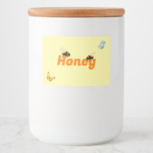Honey Jar Food Label Set Lebensmitteletikett