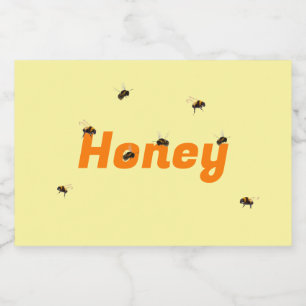 Honey Jar Food Label Set Lebensmitteletikett