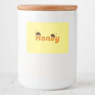 Honey Jar Food Label Set Lebensmitteletikett