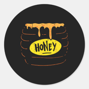Honey Jar Pot Kostümspass Sweet Halloween Men Wome Runder Aufkleber