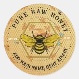 Honey Jar Stickers | Bee & Honeycomb Apiary Labels