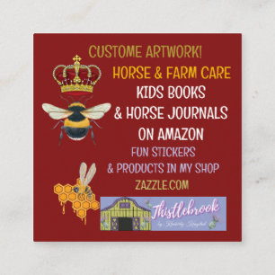 HONEY LABEL Business Card Quadratische Visitenkarte