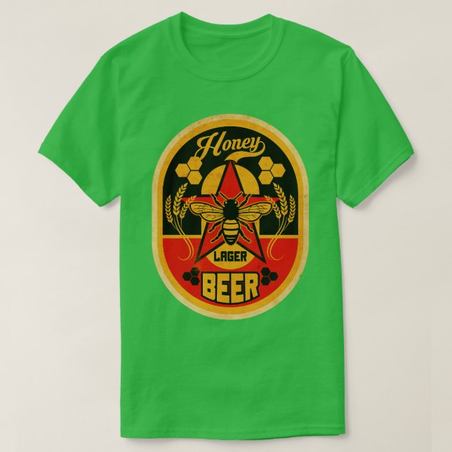 Honey Lager Beer T-Shirt (Design vorne)