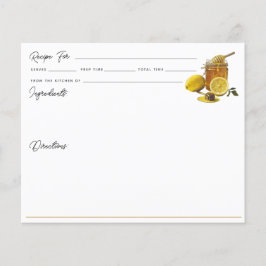Honey Lemon Rezept Card
