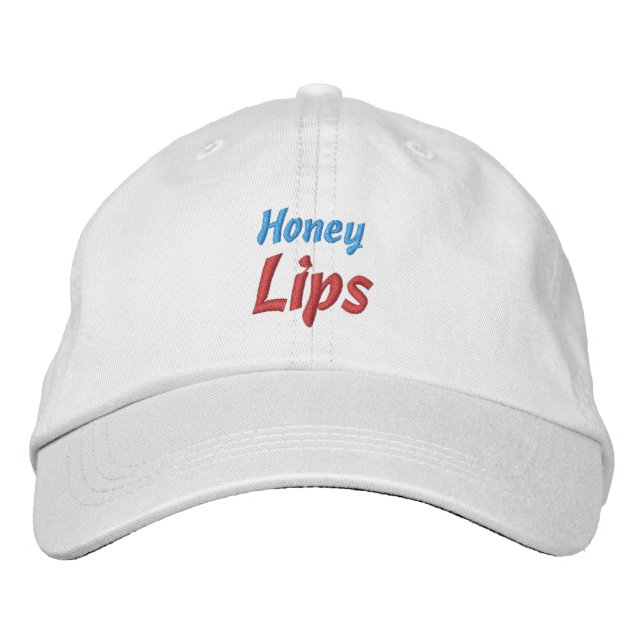 HONEY LIPS BESTICKTE BASEBALLKAPPE (Vorderseite)