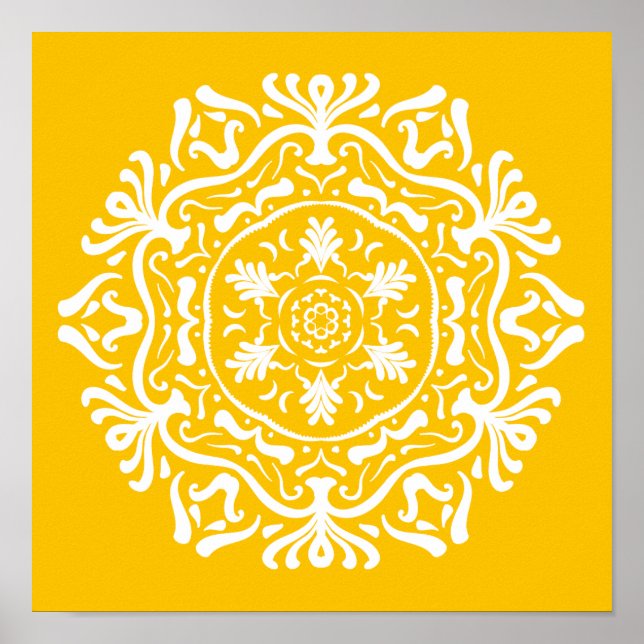 Honey Mandala Poster (Vorne)