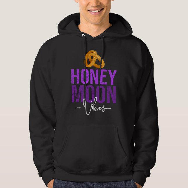 Honey Moonin Couples Wedding Just Married Matching Hoodie (Vorderseite)