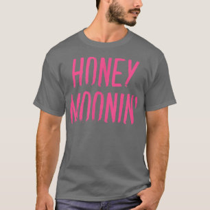Honey Moonin Paare Matching Honeymoon Pink Vintag T-Shirt
