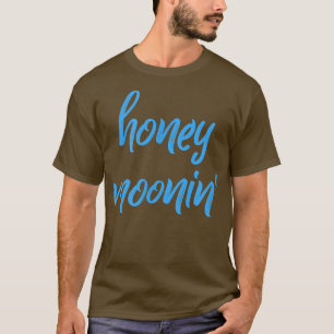 Honey MooninBlue Brush Flitterwochen passende Paar T-Shirt